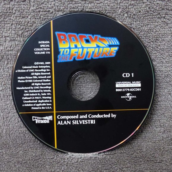 Back To The Future 2 CD Original Movie Soundtrack Alan Silvestri Intrada Special - Picture 8 of 14